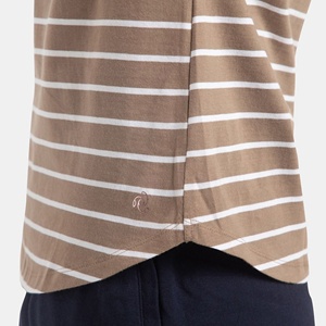 Camiseta de Verano de Alta Calidad para Mujer, Personalizada, Cuello Redondo, Transpirable, con Rayas, Hecha en BD - Product Image 2