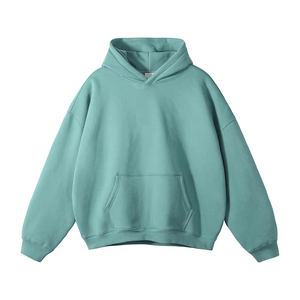 Sudadera con capucha de algodón de corte holgado al por mayor, precio de fábrica, entrega rápida - Product Image 3