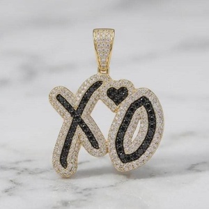 Customized Any Latter <b>Pendant</b> 925 <b>Silver</b> Iced Out <b>Pendant</b> Hip Hop <b>Pendant</b> VVS Moissanite <b>Pendant</b> <b>Initial</b> Latter <b>Pendant</b> For Gift - Product Image 5
