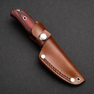 Cuchillo de Caza y Desollador de Acero de Damasco Forjado a Mano con Hoja Fija y Mango G10, ODM OEM, Regalo de Cumpleaños Perfecto para DIY - Product Image 6