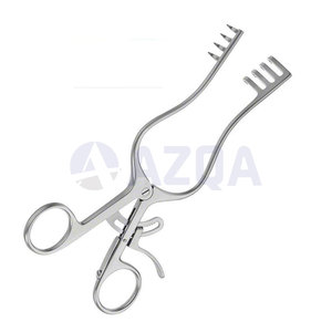 Retractor de heridas ortopédico quirúrgico Norfolk Norwich de 8.34 pulgadas (220 mm) con dientes insondables 4x5, autorretenible, con trinquete, de acero inoxidable - Product Image 4