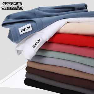 T-shirt oversize de qualité supérieure, style streetwear, à épaules tombantes, pour hommes, 100% coton, logo personnalisé - Product Image 2