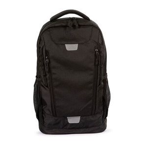 Minimalist <b>Black</b> Nylon <b>Backpack</b> 18 In Soft Shell Rectangular Zipper Closure Lightweight Daily Use Unisex Travel <b>Backpack</b> - Product Image 1