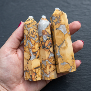 Maligano Jasper <b>Crystal</b> Tower Natural Polished Gemstone Point Healing Stone Energy <b>Crystal</b> Home Decor Gift - Product Image 3