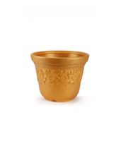 Maceta Sunny Pot de 5 Pulgadas, Ligera, Duradera, Ecológica, de Plástico, Estilo Vintage/Moderno, Decorativa, para Interiores y Exteriores, Mini Maceta