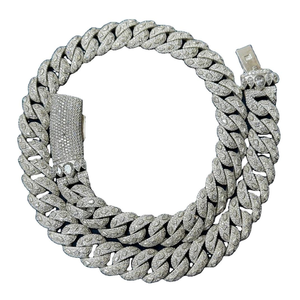 Collar de Cadena Cubana con Diamantes de Moissanita de Lujo, Plata 925, Estilo Hip Hop, Joyería para Hombre y Mujer, Set de Regalo Premium - Product Image 6