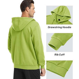 Top Trendy Breathable New Arrival High Quality Best Service Reasonable Hood Neck Price Sportswear Sweatshirt Men <b>Zipper</b> <b>Hoodies</b> - Product Image 3