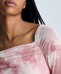 ชุดเดรสแขนยาวแต่งระบายพิมพ์ลายของผู้หญิง | Kenneth Cole - Product Image 5