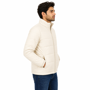 Chaqueta Acolchada Casual para Hombre, Cuello Alto Moderno, Chaqueta Térmica Premium, Proveedor Mayorista - Product Image 2