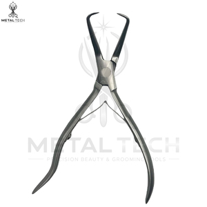 Alicates para Extensiones de Cabello de 5.5 Pulgadas con Forma Curva de Acero Inoxidable, Removedor de Microperlas y Abridor, Alicates para Extensiones con Agarre Cómodo - Product Image 2