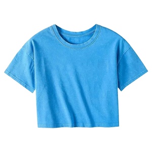 Femmes 2025 été athlétique Gym entraînement coton T-Shirt haute qualité imprimé col rond ourlet uni personnalisé demi manches écologique - Product Image 1