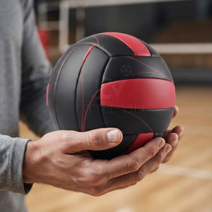 Ballon de volley-ball en PVC de qualité supérieure, toucher doux, léger, professionnel, pour entraînement et match, coque robuste, personnalisable, pour la pratique sportive et l'école - Product Image 2