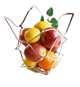 Cestas Metálicas para Almacenamiento de Vegetales, Nuevo Diseño, Cesta para Frutas Sostenible, Hecha a Mano, Forma Única - Product Image 5