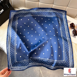 Premium Custom Logo Printed Satin <b>Scarf</b> OEM ODM Private Label Fashion Manufacturer Nigeria Ghana Kenya Congo Senegal Tanzania - Product Image 1