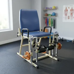 Quadriceps Chair Heavy Duty Hospital Rehab Center Use <b>Exercise</b> Chair Blue Seat Adjustable Foot Rests for <b>Knee</b> Strengthening - Product Image 1