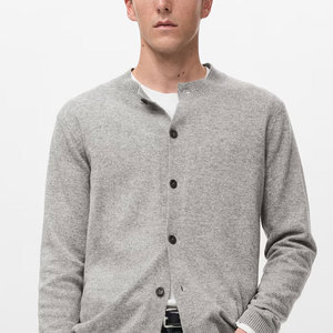 Cardigans pour hommes à manches longues, mode automne-hiver, en vente, design de col personnalisé, prix le plus bas, cardigans pour hommes - Product Image 4