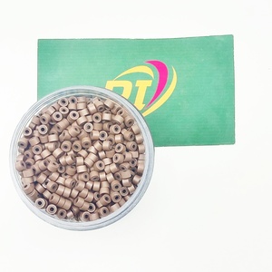 Perles professionnelles pour extensions de cheveux, micro-anneaux en aluminium doublés de silicone, nano-perles pour usage en salon, logo personnalisé OEM, vente en gros - Product Image 6
