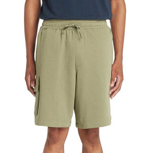 Shorts décontractés pour hommes en tissu peigné avec taille élastique, service OEM, logo personnalisé, séchage rapide, respirant, léger, haute qualité - Product Image 1