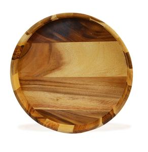 Vendedor caliente, bandeja de servicio de madera hecha a mano Natural de tamaño personalizado, madera de acacia ecológica para desayuno, uso en restaurante de Hotel en casa - Product Image 3