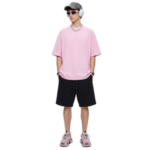 T-shirt homme à manches courtes, col rond, coupe ample, 240 g/m², 74 % coton, 26 % Sorona, idéal pour impression de logo, épaules tombantes, style oversize. - Product Image 2