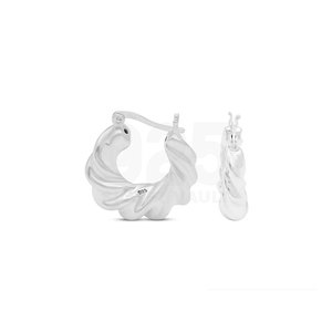 Pendientes de Aro Circulares de Plata 925 de 8.0mm de Diámetro, Calidad Increíble, Venta al Por Mayor - Product Image 1