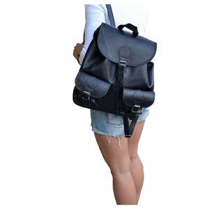 Leather Rucksack Vintage Waterproof Travel <b>Backpack</b> 20L Laptop Daypack for Men Women Hiking Commuting - Product Image 2