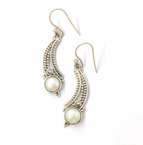 Pendientes de Perlas de Agua Dulce, Plata de Ley 925, Joyería Minimalista para Mujer, Regalo para Ella - Product Image 2