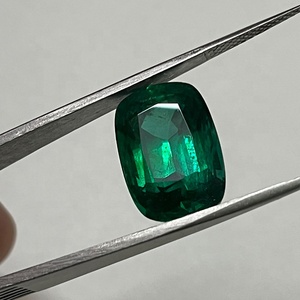 ธรรมชาติที่ไม่ได้รับการรักษารูปทรงเบาะแซมเบียมรกตหลวมขนาดใหญ่13.05 Cts อัญมณีคุณภาพดีโดย Sadiya International - Product Image 5