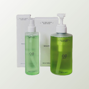 bath gift <b>sets</b> WOLLYO <b>Set</b> Tea Tree Green Trouble Care <b>Body</b> Wash 500ml <b>Body</b> <b>Mist</b> 200ml Mini <b>Body</b> Wash Gift - Product Image 4
