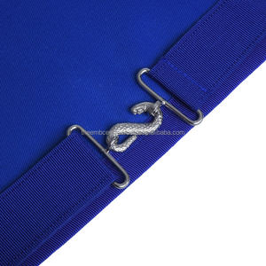 Tablier de maçons internationaux Regalia maçonnique personnalisé de qualité supérieure-bleu royal prix de gros - Product Image 6