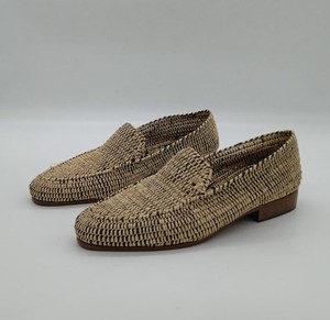 รองเท้าโลฟเฟอร์ราฟเฟียโมร็อกโกทำมือสำหรับผู้ชาย – รองเท้าสำหรับงานแต่งงาน, ของขวัญงานฝีมือ, รองเท้าธรรมชาติระดับพรีเมียม, รองเท้าราฟเฟียผู้ชายทำมือ - Product Image 3