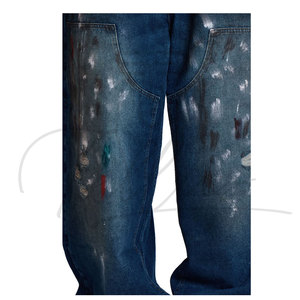 Nuevos pantalones cortos vaqueros holgados de verano de alta calidad para hombre, pantalones cortos vaqueros holgados de mezclilla oscura con bolsillo para hombre - Product Image 4