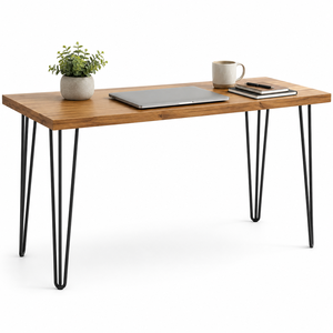 Ensemble de 4 pieds de table en métal robustes de 30 pouces, à 3 tiges, pour bureau DIY, table à manger, pièces de mobilier industriel EDPTBL019 - Product Image 1