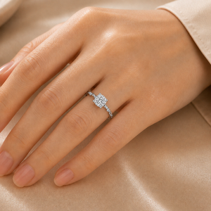 2 CTW <b>Cushion</b> Cut Moissanite Prong Set Twisted Band Engagement <b>Ring</b> 14K Gold Plated Silver | Luxe Classic Solitaire Bridal <b>Ring</b> - Product Image 5
