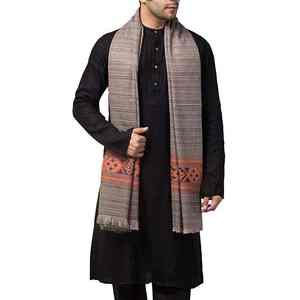 Châle en laine pour homme, vente en gros, haute qualité, laine douce, blanc, style traditionnel, pour l'hiver, châle musulman pour homme, chaud, en pure laine - Product Image 1