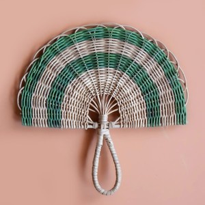 Éventail en rotin tissé à la main, décoration murale haut de gamme, suspensions artistiques naturelles pour les murs de la maison - Product Image 6