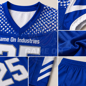 Uniforme de Fútbol Americano Personalizado 2026 con Logotipo, OEM ODM, Jersey Transpirable de Poliéster con Pantalones Acolchados Integrados - Product Image 5