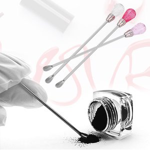 Cuillère à mélanger les pigments en acier inoxydable, bâtonnet de mélange d'encre pour microblading et tatouage, accessoires PMU - Product Image 1
