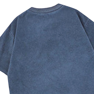 เสื้อยืดโอเวอร์ไซส์ แอซิดวอช ผ้าฝ้าย 100% สไตล์วินเทจ เนื้อผ้าหนา เป็นมิตรกับสิ่งแวดล้อม แห้งเร็ว สตรีทแวร์ เสื้อผ้าฤดูร้อน คุณภาพพรีเมียม - Product Image 4