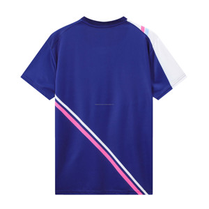 เสื้อแบดมินตันผู้ชายแบบสั่งทำ แขนสั้น ผ้าตาข่ายโพลีเอสเตอร์ ระบายอากาศ แห้งเร็ว สำหรับทีม - Product Image 2