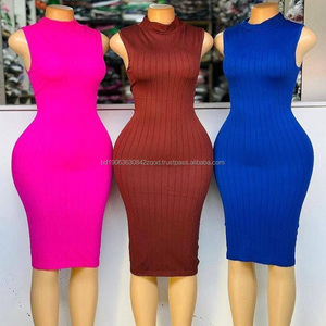Monos ajustados Y2K sin mangas para mujer, enterizos, bodys, vestidos de punto acanalado, ropa de mujer, venta al por mayor a granel - Product Image 6