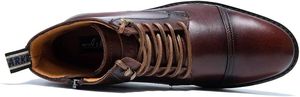 Bottes élégantes en cuir véritable avec fermeture éclair, confortables et de haute qualité, chaussures habillées décontractées pour hommes à prix de gros 2026 - Product Image 4
