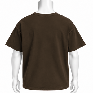 Dark Brown Weathered <b>Pocket</b> Tee Garment Washed Cotton Short Sleeve <b>T</b> <b>Shirt</b> Relaxed Fit Chest <b>Pocket</b> Vintage Casual Streetwear - Product Image 2