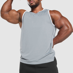 2026 Summer <b>Men</b> Bodybuilding Hooded Tops Workout Fitness New Fashion 100% Cotton Breathable Oversize Casual <b>Singlets</b> - Product Image 6