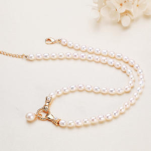 Collar de Perlas de Agua Dulce para Mujer, Tendencia 2024, Hecho a Mano, Estilo Rosa, Disponible al por Mayor - Product Image 4