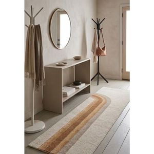 Modern Hand Tufted <b>Runner</b> Rug Abstract Arch Pattern Wool Cotton Hallway Carpet Contemporary Bedroom Floor Decor Mat Sale - Product Image 4