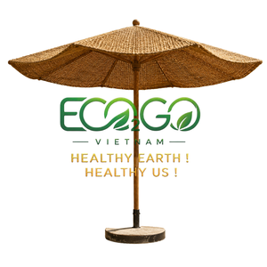 Parasol en fibre de coco écologique avec un rayon de 3 m, design moderne pour les hôtels, restaurants et piscines - Product Image 1