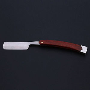 Navaja de Afeitar Recta Plegable de Acero Inoxidable de Alta Calidad para Hombre, Cuchilla Única para Salón y Uso Corporal, Cuchillo de Barbero con Certificación ISO - Product Image 4