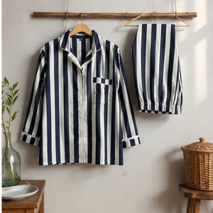 Ensemble de pyjama pour femmes 100% coton, imprimé floral, vêtements de nuit, ensemble de pyjama décontracté, fermeture à boutons, doux et respirant - Product Image 1