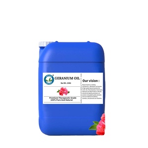 Aceite Esencial de Geranio (Pelargonium Graveolens) Certificado ISO, Aceite Destilado al Vapor - Para Formulaciones Cosméticas y de Perfumería - Product Image 1